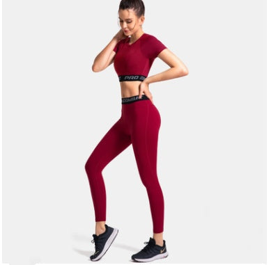 Gym running tights gym crop top