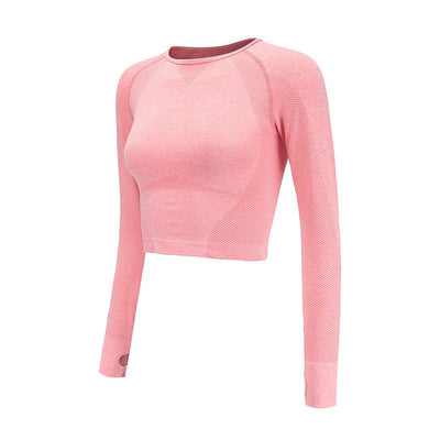 Yoga Shirts For Women Long Sleeve Crop Top Thumb Hole Fitted Gym Top Shirts