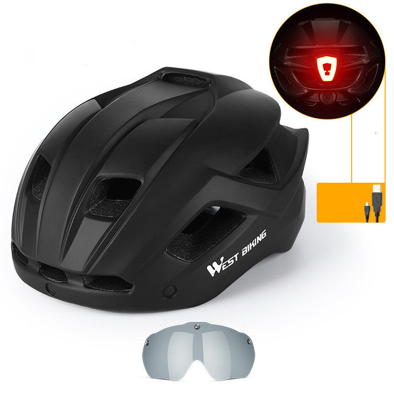 Cycling Helmet Integrated With Goggles Road Bike Helmet Equipment