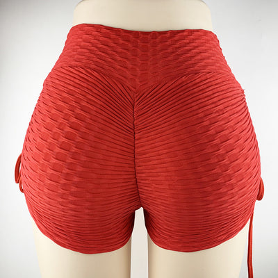 Drawstring Shorts Butt lift drawstring High waist stretch short