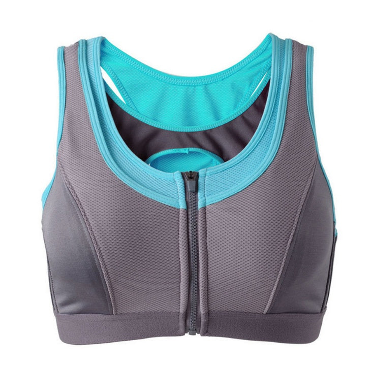 Fitness sports shirt bra sports Yoga women Zipper sports vest Bra Top women sport bra