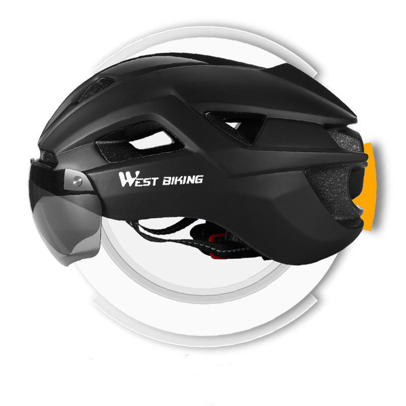 Cycling Helmet Integrated With Goggles Road Bike Helmet Equipment