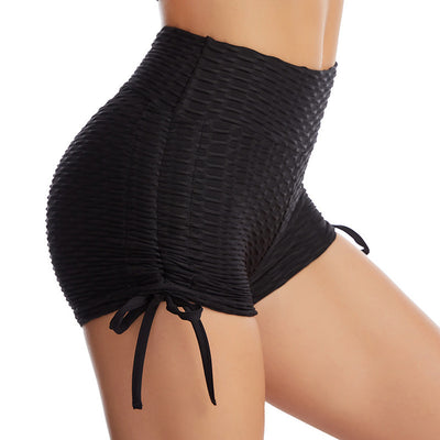 Drawstring Shorts Butt lift drawstring High waist stretch short